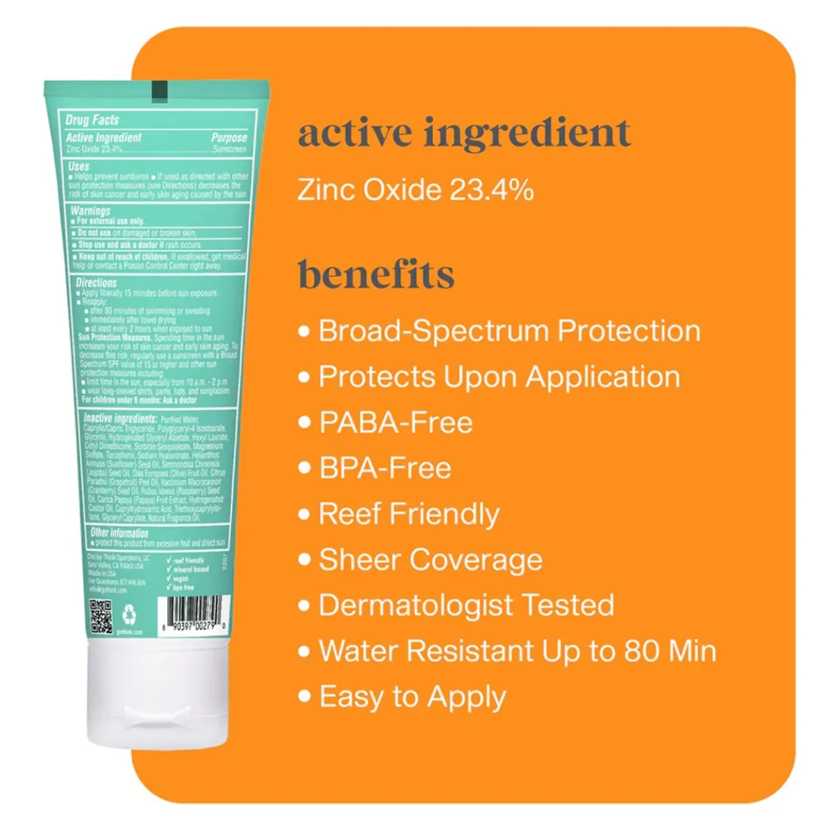 Thinksports Kid Safe Sunscreen SPF 50+ (3 oz)