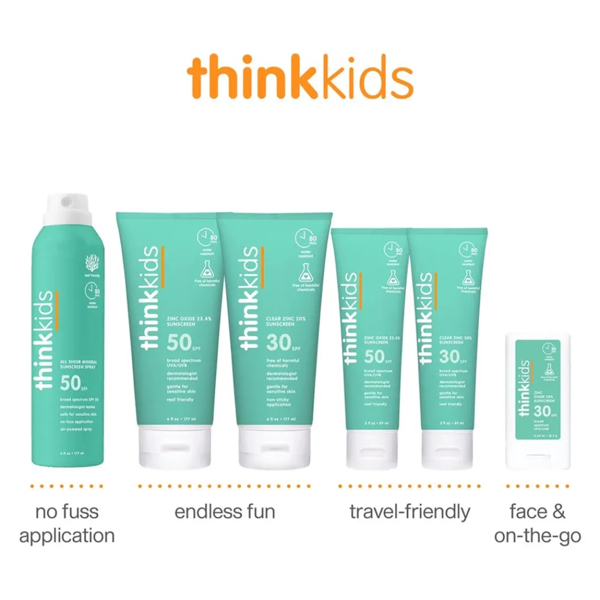 Thinksports Kids SAFE Sunscreen SPF50 (6 oz)