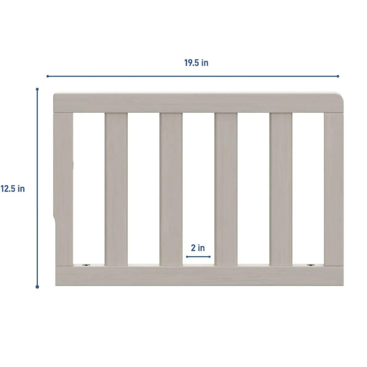Toddler Guardrail with Slats