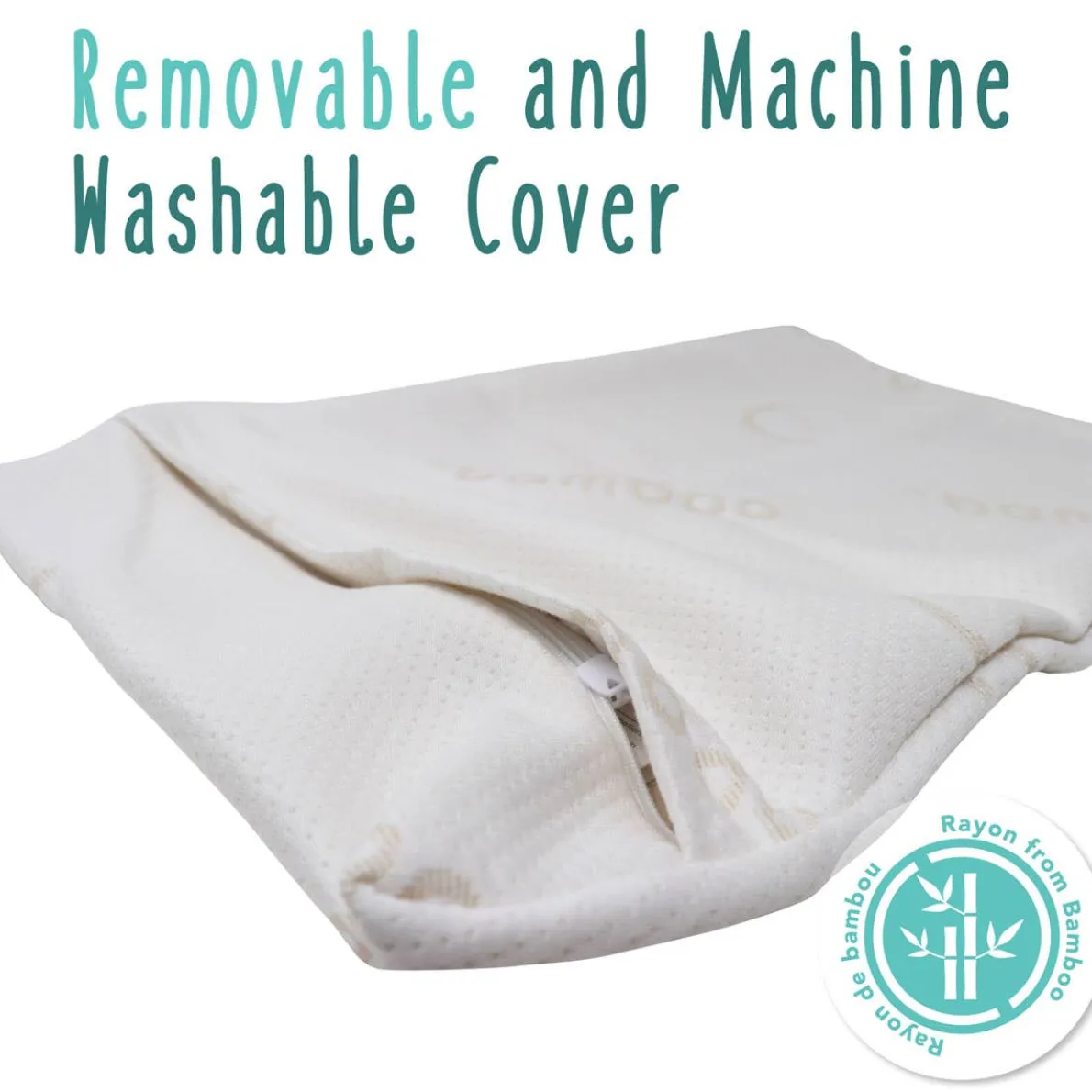 Toddler Pillow with Bamboo Pillowcase