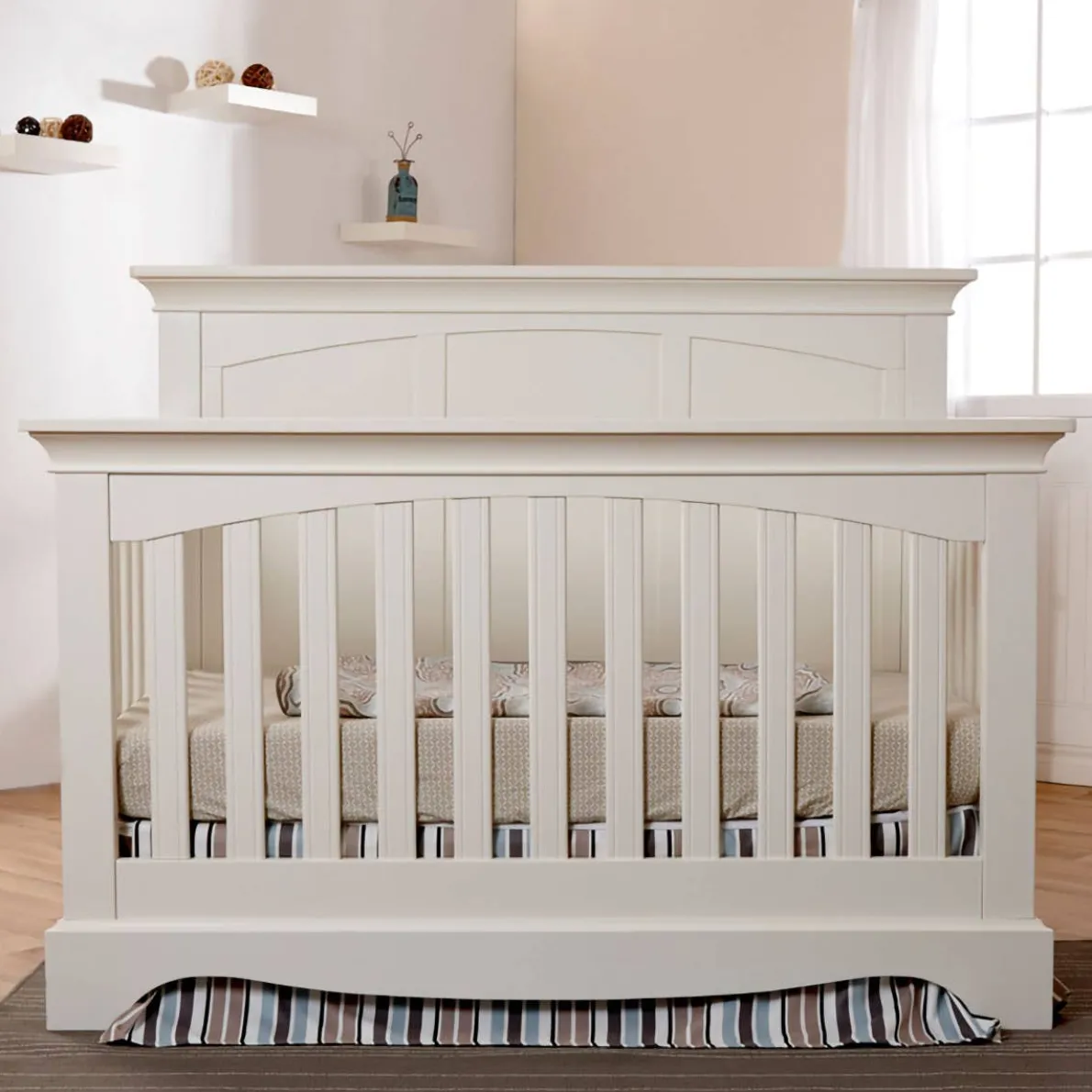 Torino Full Panel Forever Crib + Double Dresser