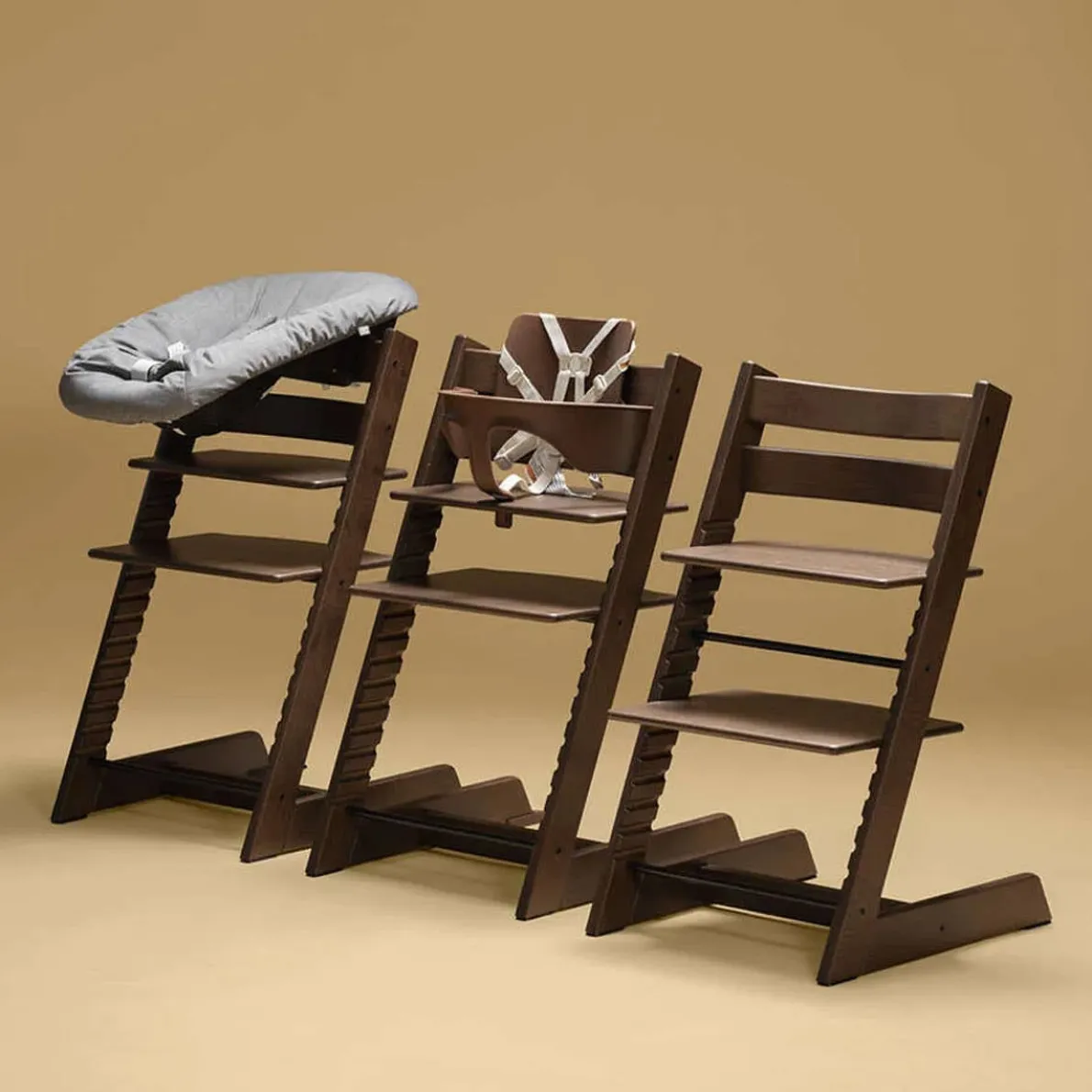 Tripp Trapp® High Chair² Complete with Newborn Set (Oak)