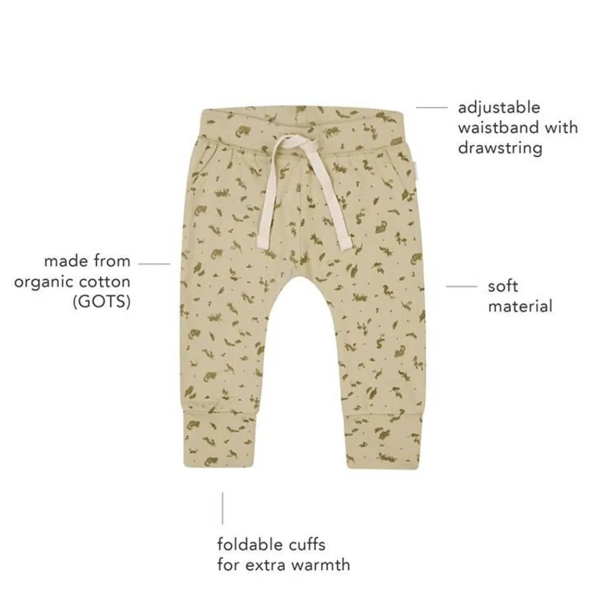 U Slim Fit Pants - Gray AOP