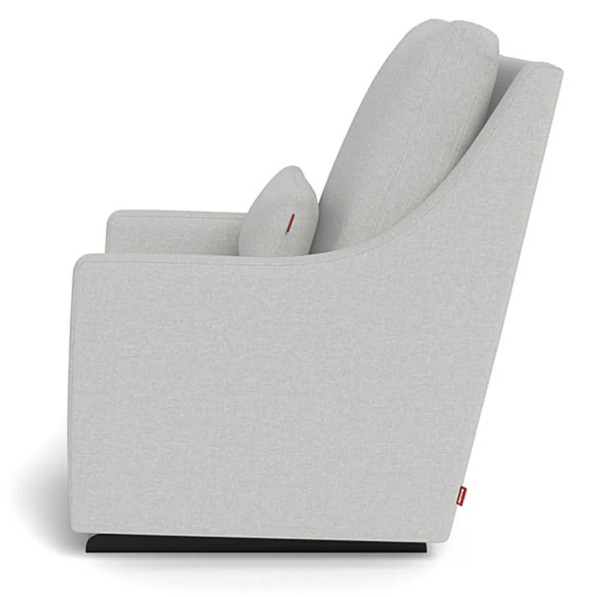 Vera Glider - Fabric with Espresso Base