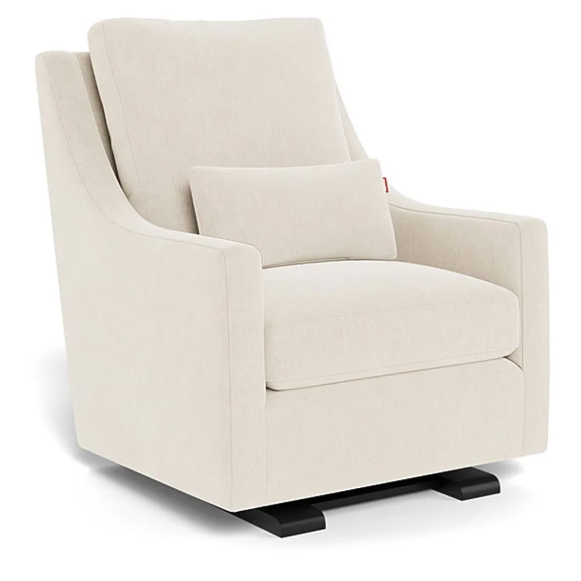 Vera Glider - Fabric with Espresso Base