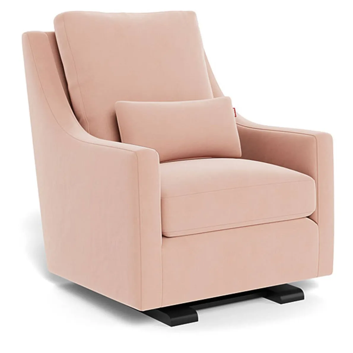 Vera Glider - Fabric with Espresso Base