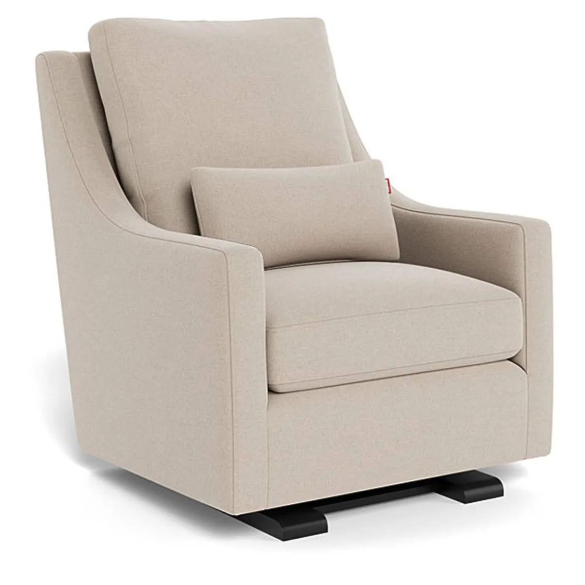 Vera Glider - Wool Fabric with Espresso Base