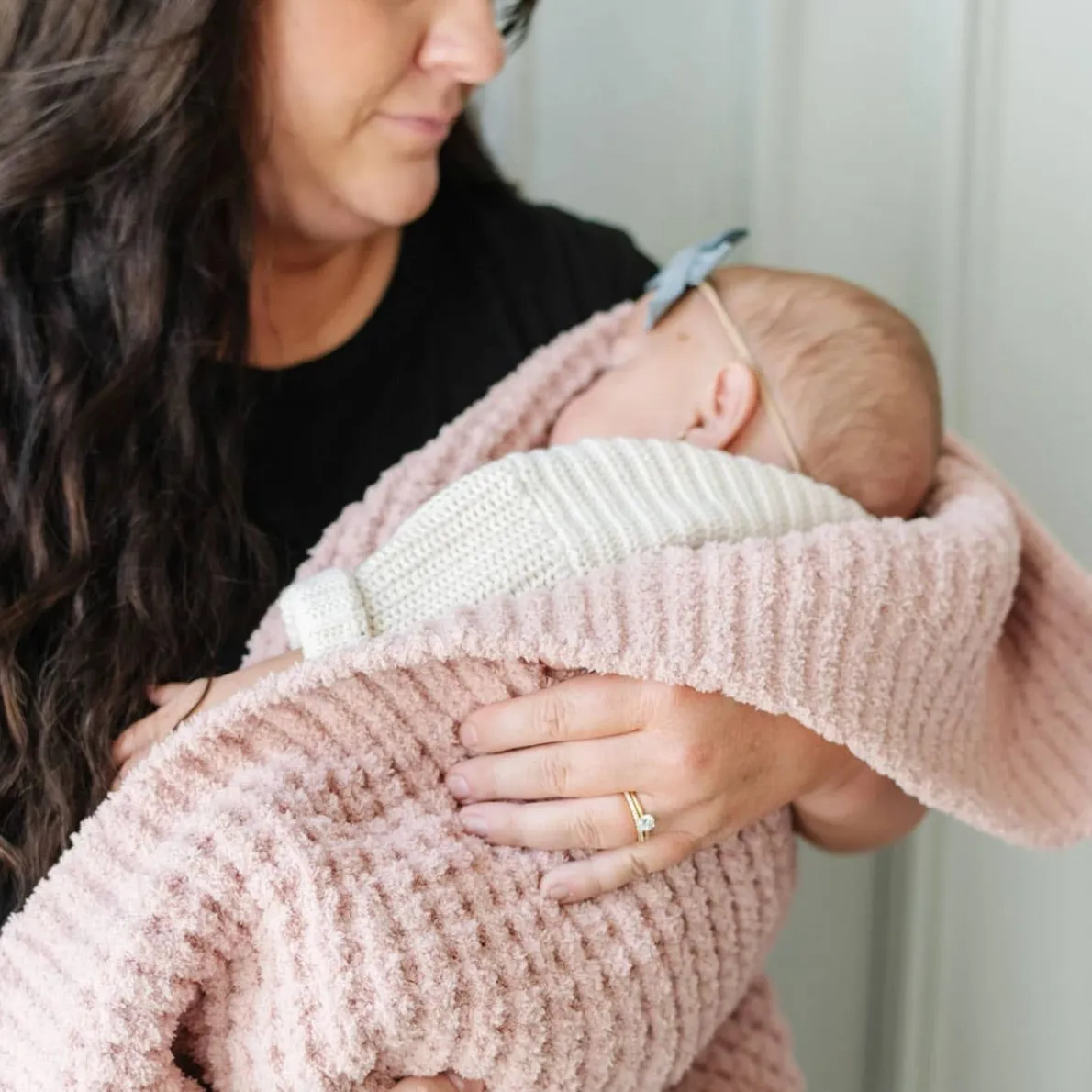 Waffle Knit Receiving Blanket