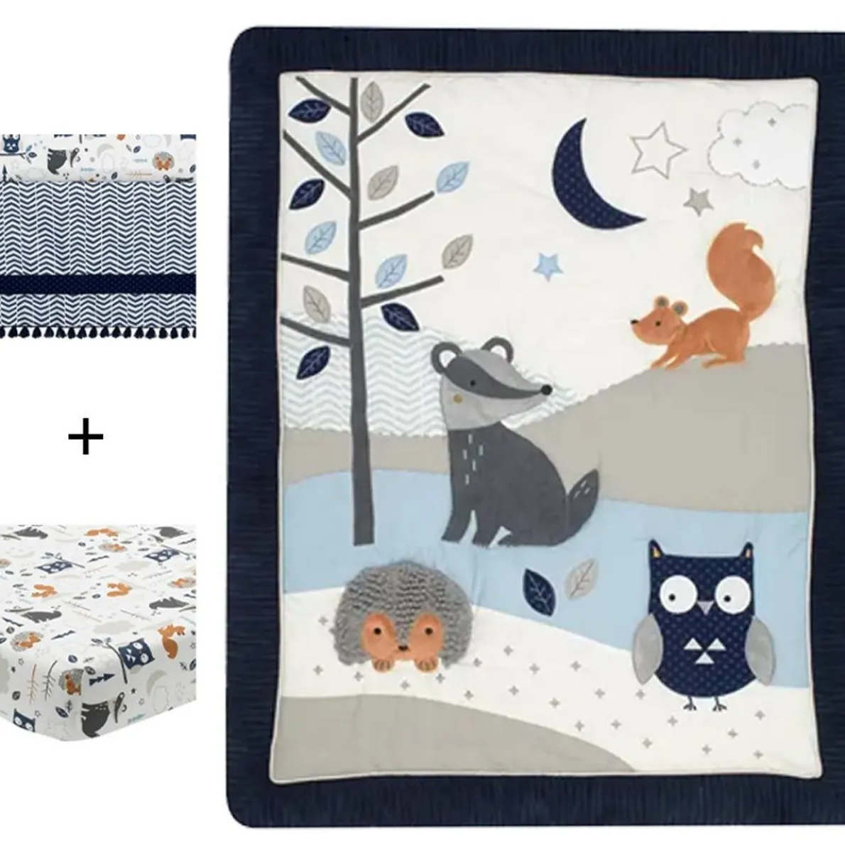 Whimsical Woods 3 Piece Crib Set