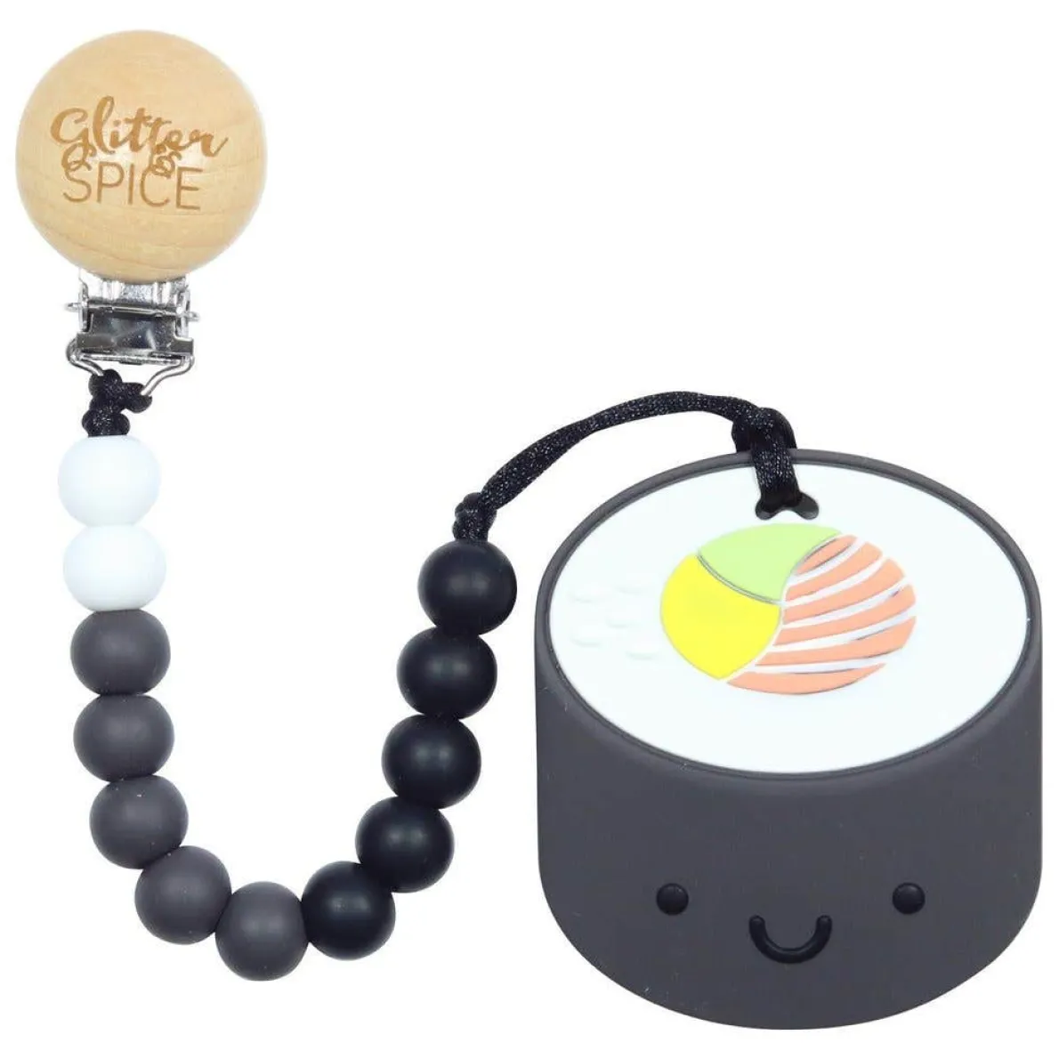 Whistle & Flute Sushi Teether with Clip