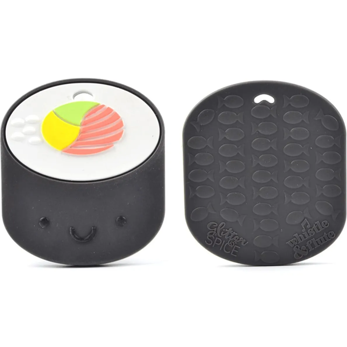 Whistle & Flute Sushi Teether with Clip