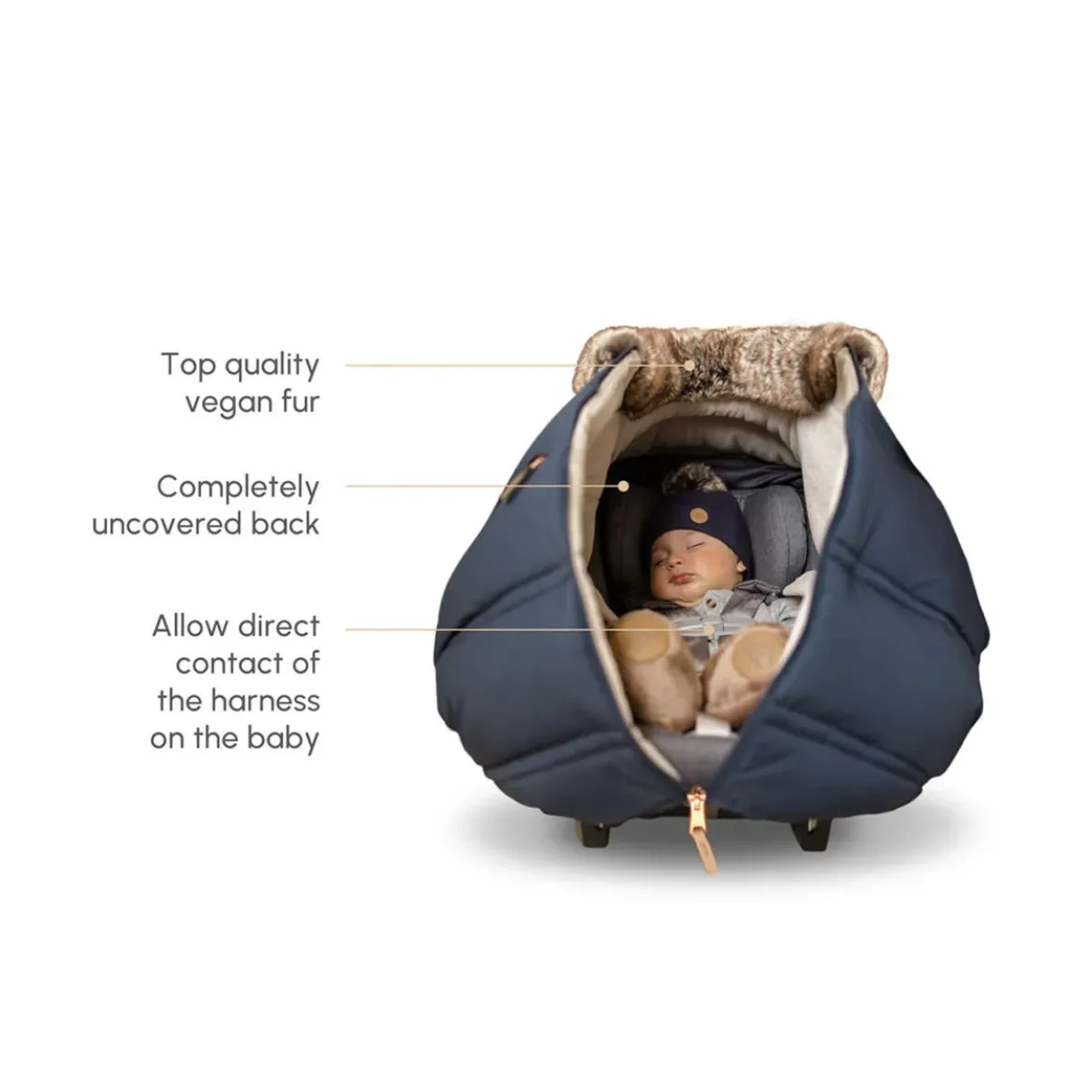 Winter Car Seat Cover (Sherpa Jasper)