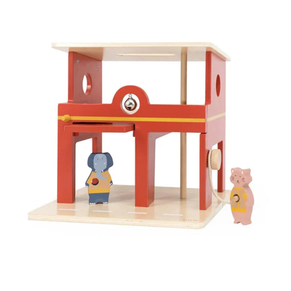 Wooden Animal Fire Station