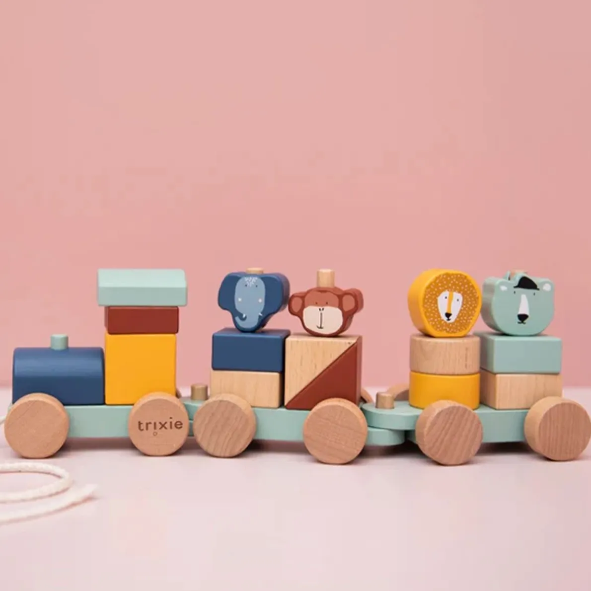 Wooden Animal Train