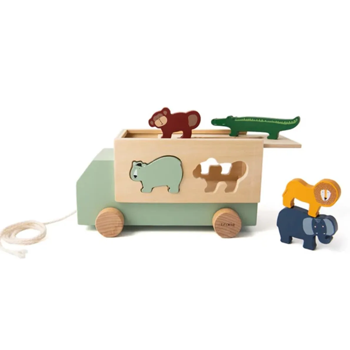 Wooden Animal Truck