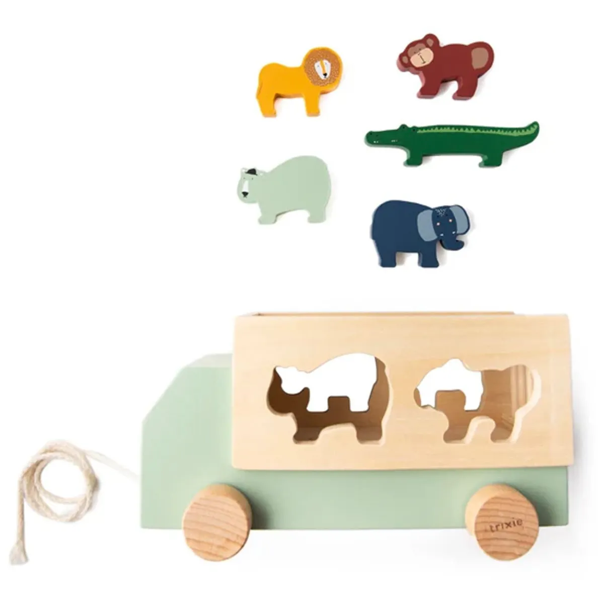 Wooden Animal Truck