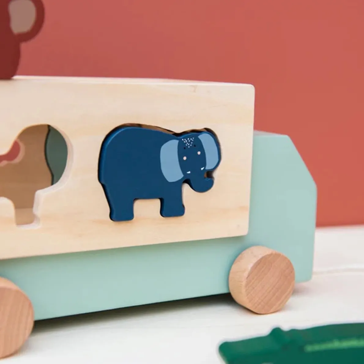 Wooden Animal Truck