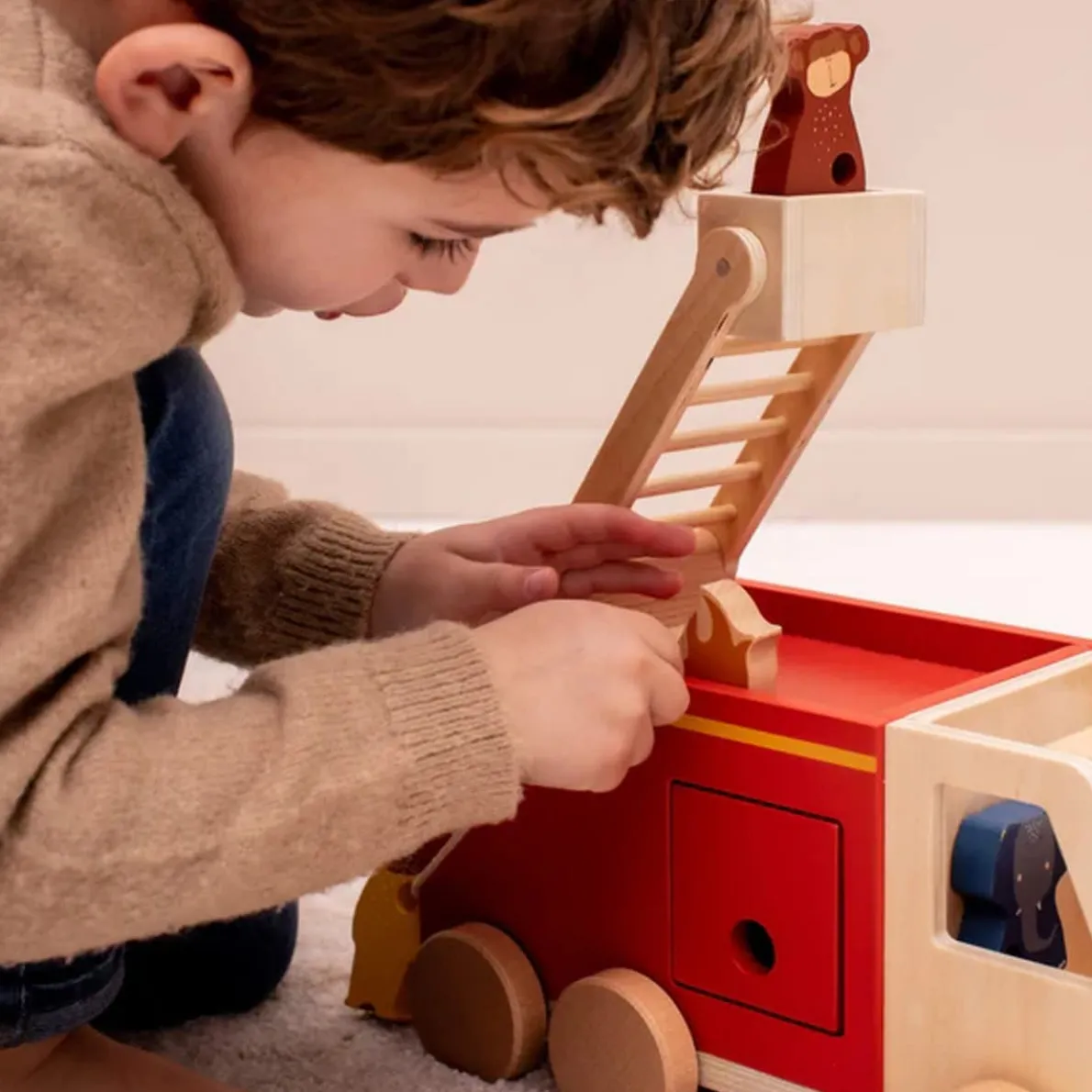Wooden Fire Truck