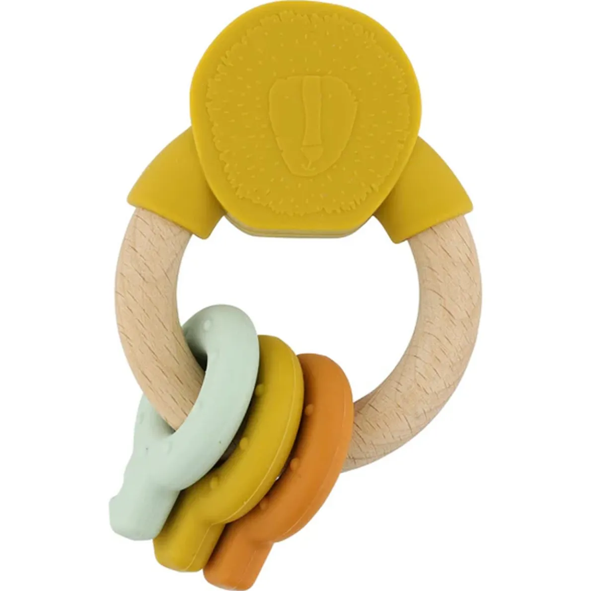 Wooden Silicone Activity Ring