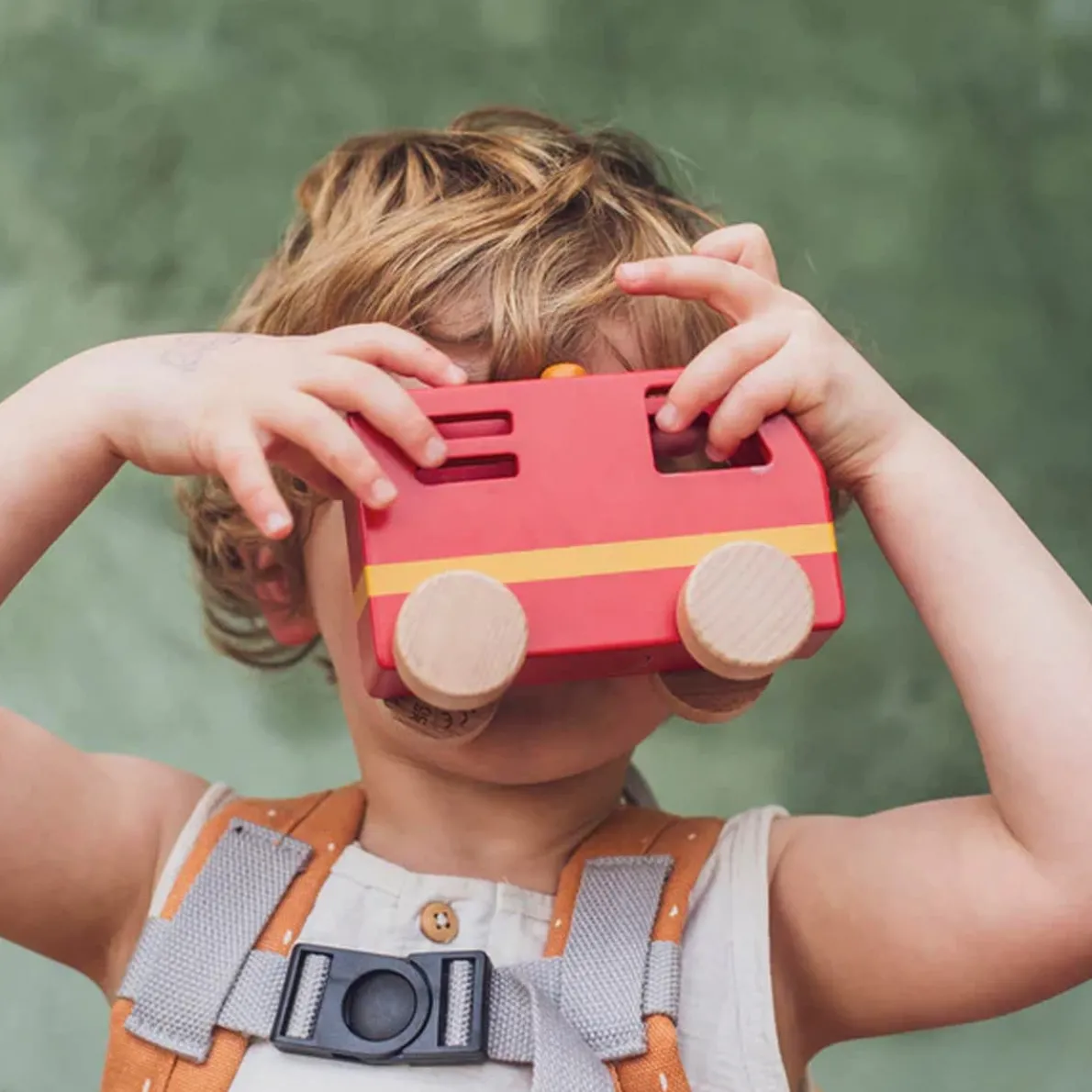 Wooden Small Fire Truck
