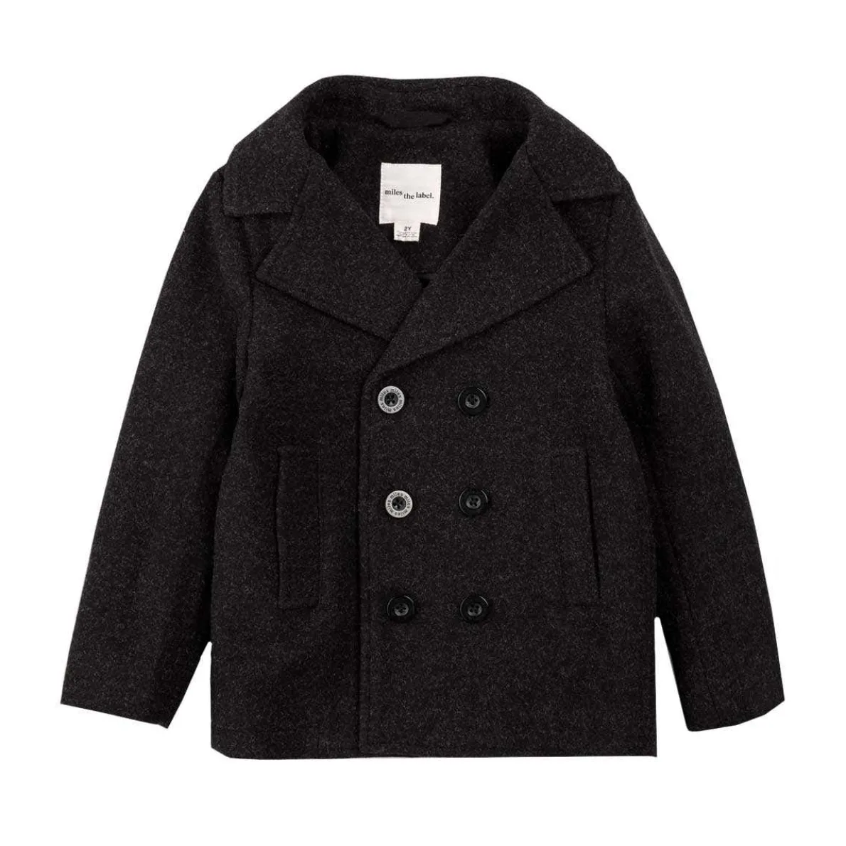 Wool Coat with Removable Hood