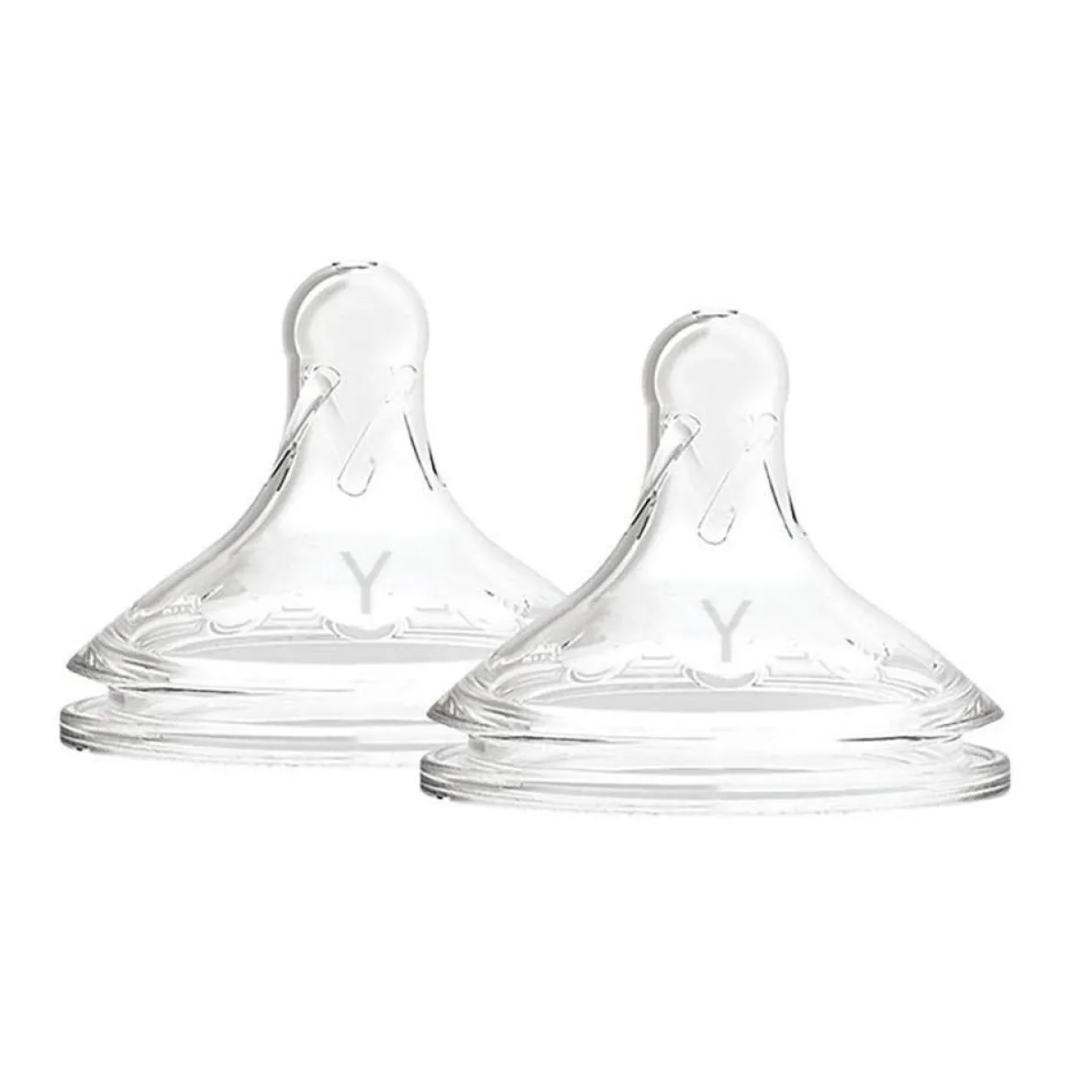 Y-Cut Wide Neck Silicone Nipple (2 Pack)