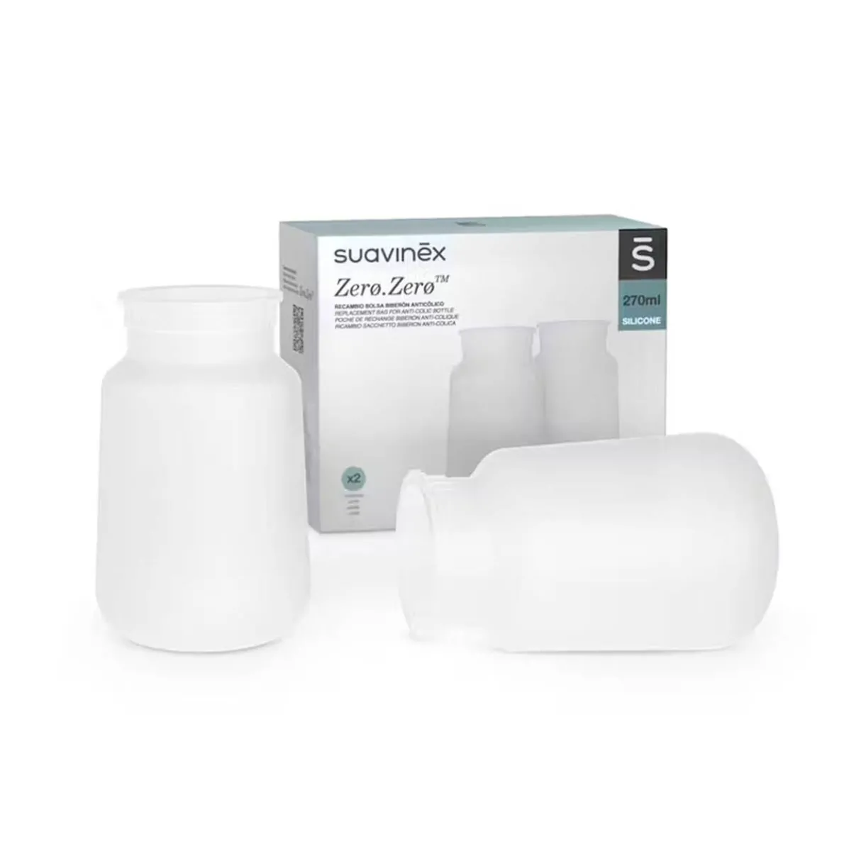 Zero.Zero Silicone Replacement Bag (9 oz, 2 Pack)
