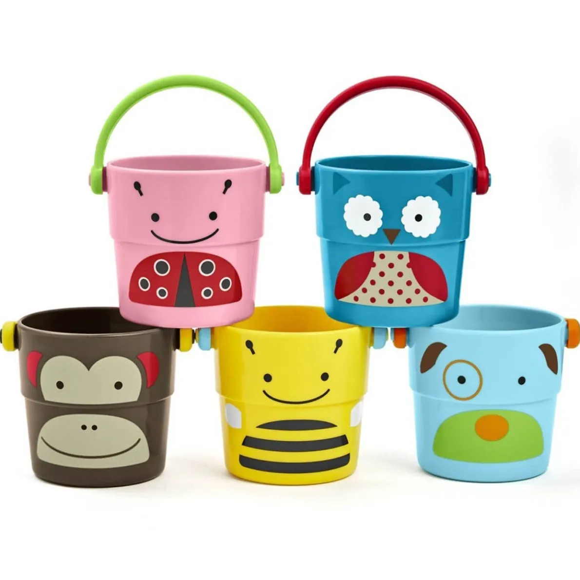 Zoo Stack & Pour Buckets (5 Piece)