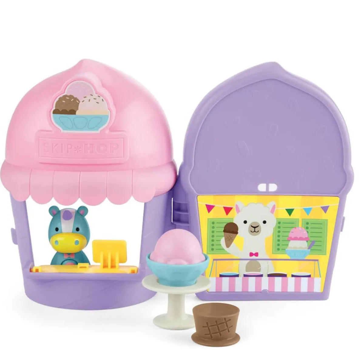 Zoo Unicorn Ice Cream Shoppe Playset